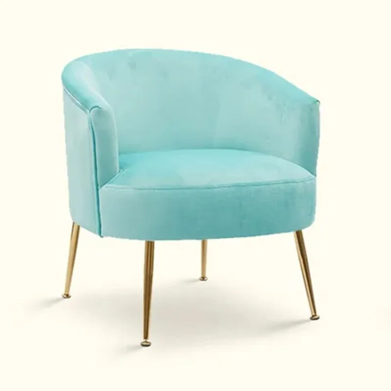 Bloomra Neem Wood Accent Chair - Blue media 7