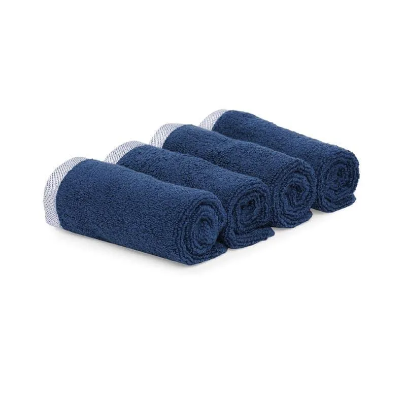 Hue Haven Face Towel (Navy) - Set of Four media 4