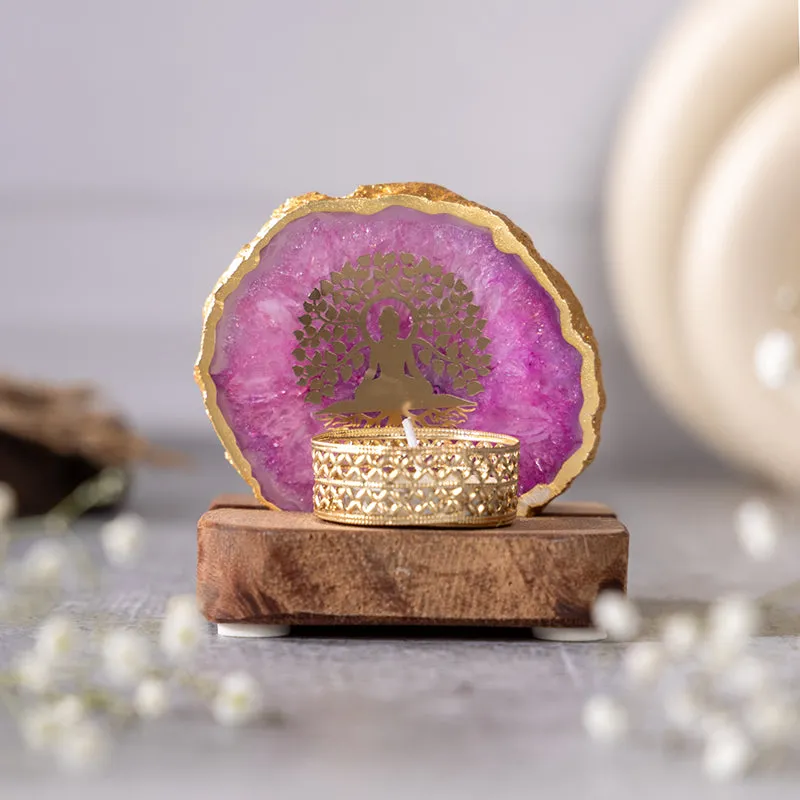 Life Tree Tea Light Holder - Purple media 3