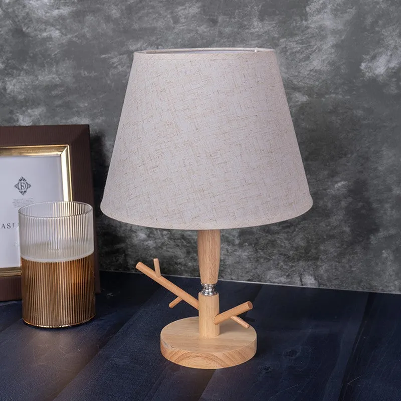 AarviDecor Easton Designer Cotton Table Lamp - Grey media 5