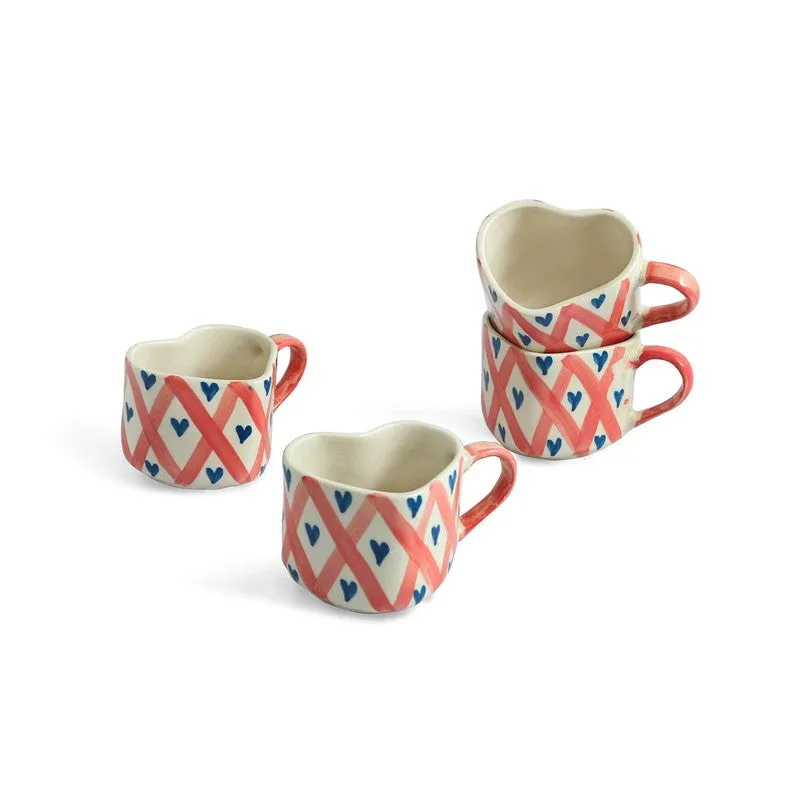 Sweetheart Ceramic Coffee Mug (300 mL Each) - Set Of Four media 3