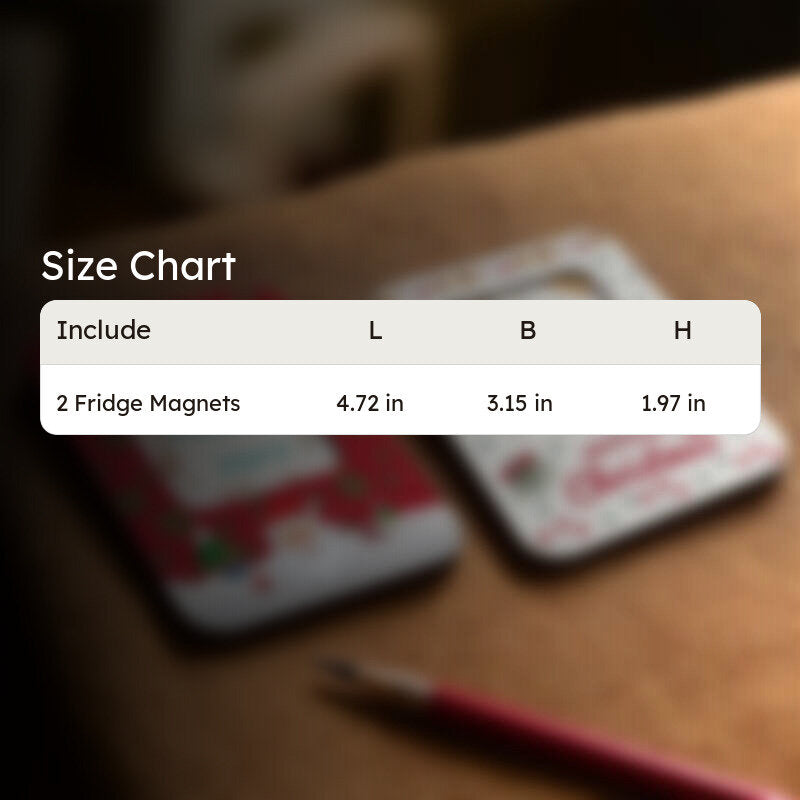 Jingle Charm Christmas Fridge Magnet - Set Of Two media 9
