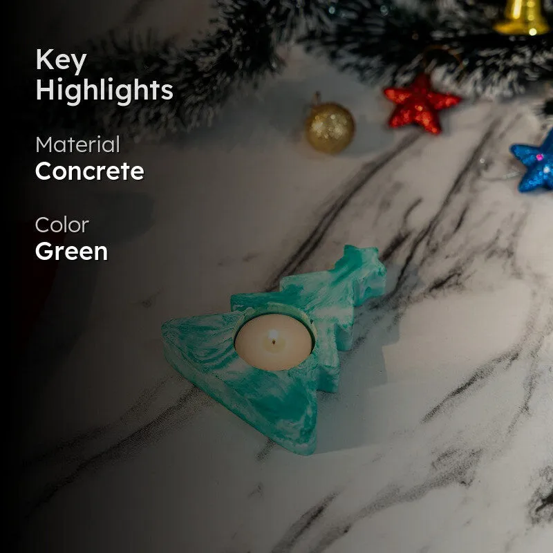 Christmas Festo Tealight Candle Holder - Green media 2
