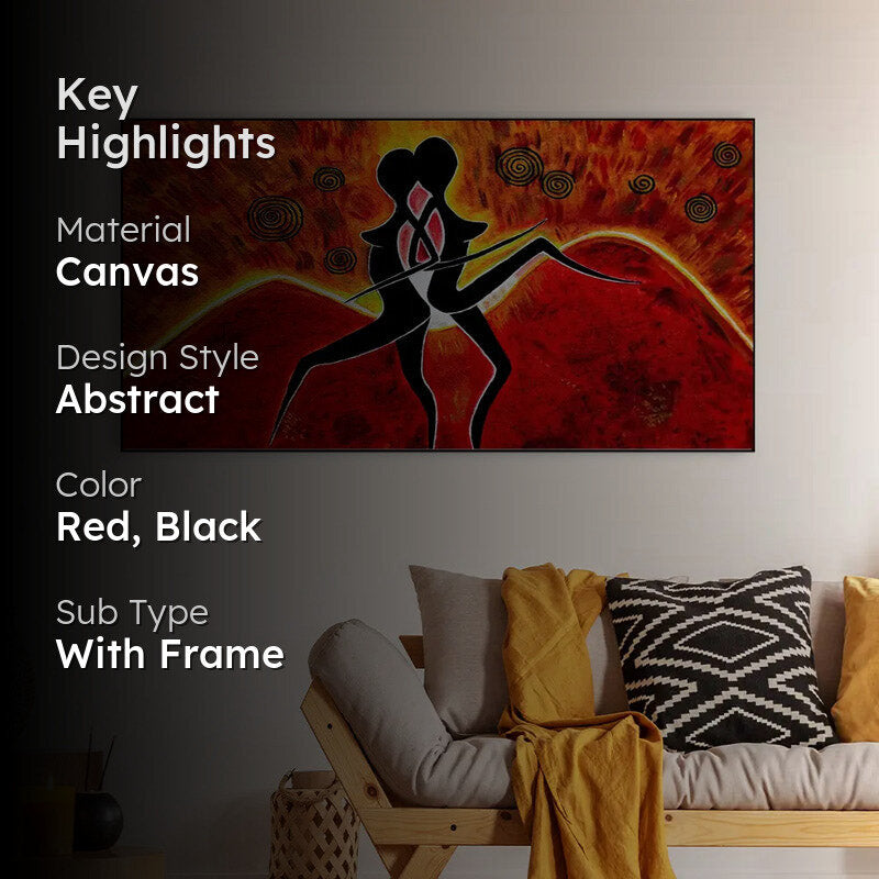 Dual Feminine Modern Canvas Wall Painting media 2