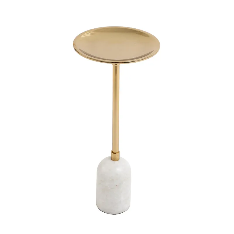 Advano Marble Candle Holder (Gold) - Small media 4