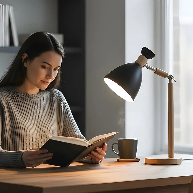 AarviDecor Sienna Accent Metal Table Lamp - Black media 5