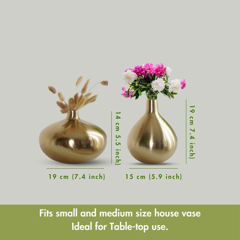 Elory Elda Metal Vase - Set Of Two media 6