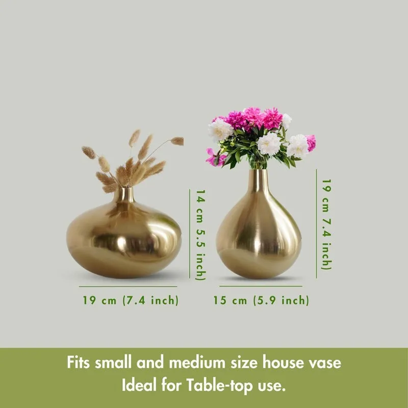 Elory Elda Metal Vase - Set Of Two media 6
