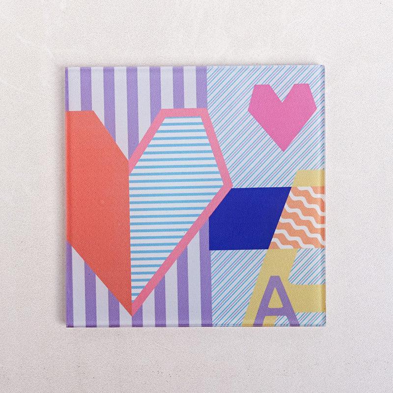 Royal Flush Glass Coaster (Pink) - Set Of Four media 5