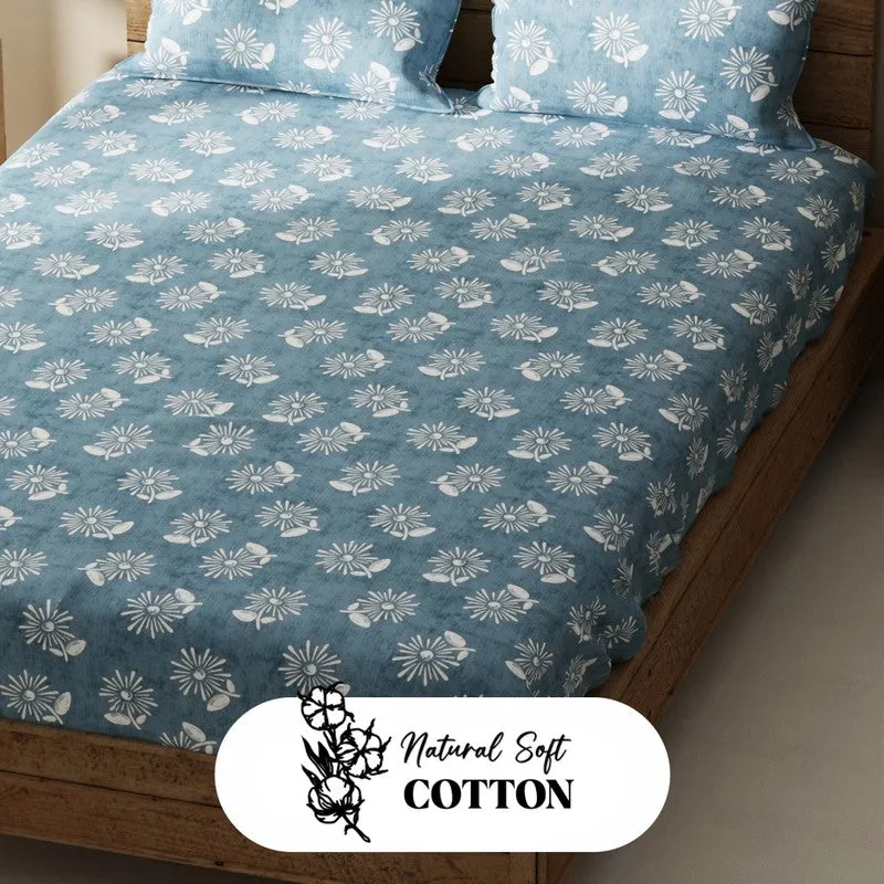 Myden Bedsheet (Blue) - 115 GSM media 5