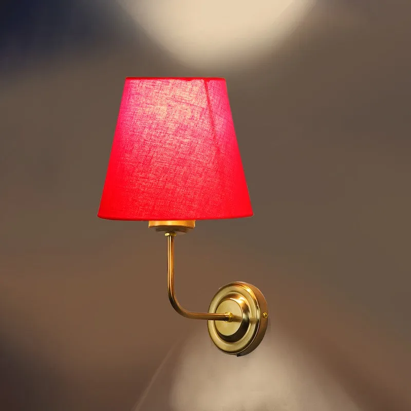 Lumoire Cone Metal Wall Lamp - Gold,Red media 7