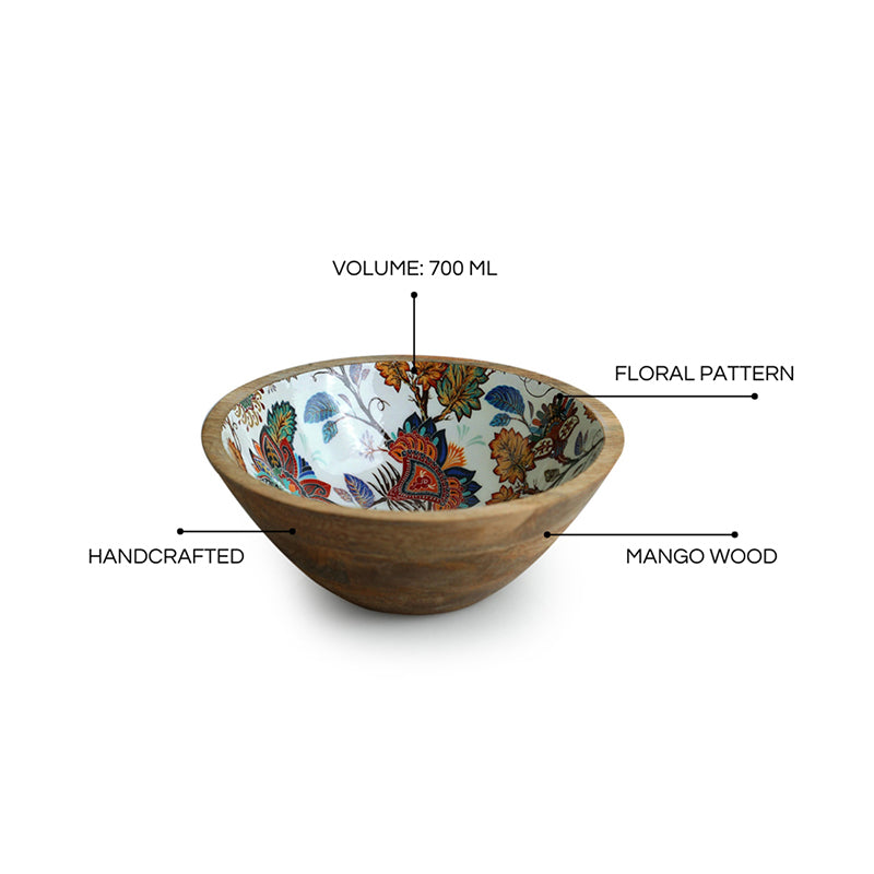 Upavana Mango Wood Salad Bowl - 700 mL media 5