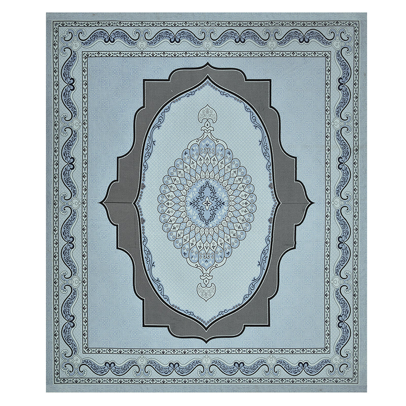 Cherry Shore Cotton Bedsheet (Sky Blue) - 180 TC media 6