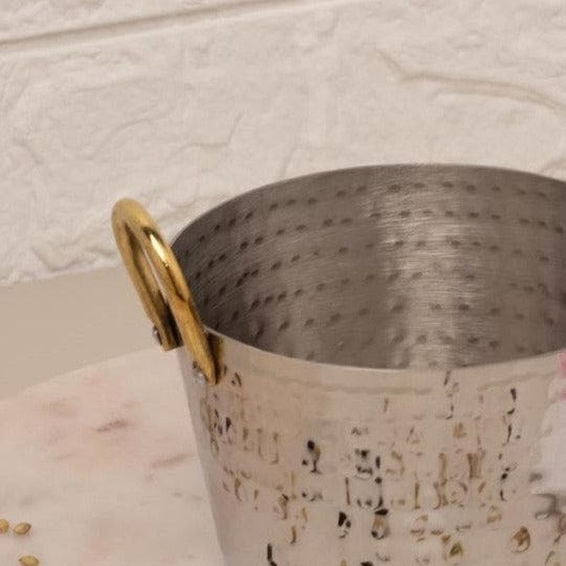 Vintage Charm Hammered Tapered Serving Pot - 650 ML media 5