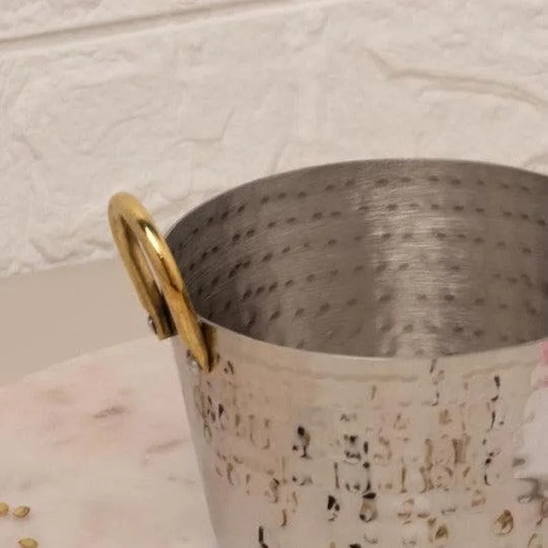 Vintage Charm Hammered Tapered Serving Pot - 650 ML media 5