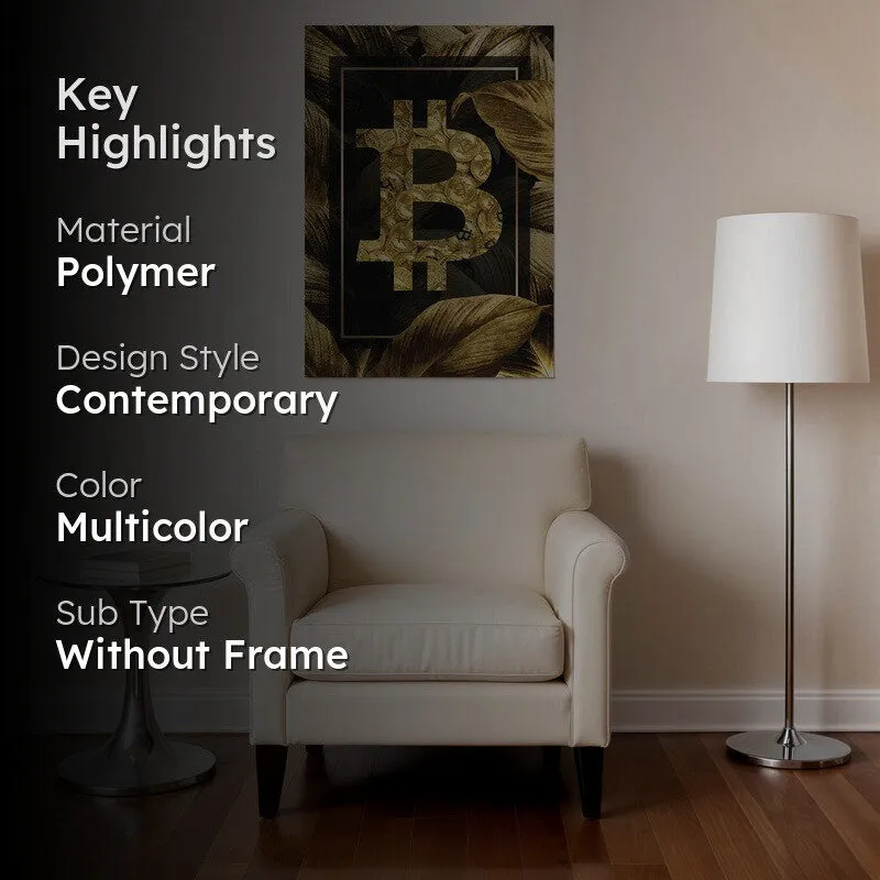 Golden Crypto Bloom Wall Poster media 2