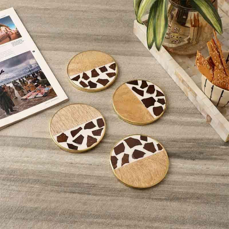 Animal Print Wooden Coaster - Set Of Four media 4