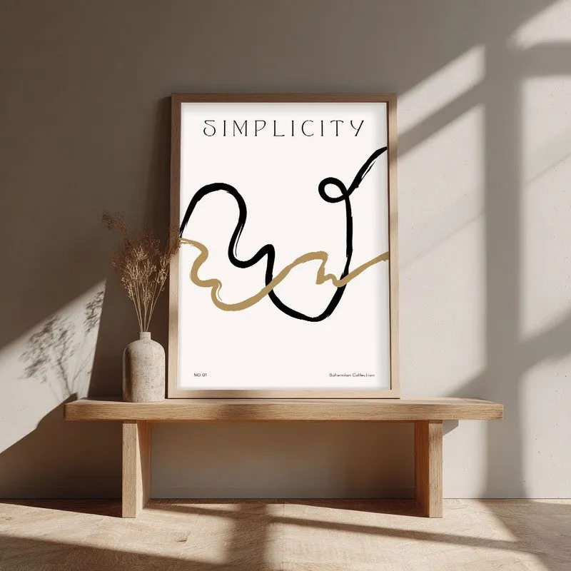 Harmonized Canvas Wall Painting With Brown Frame media 4