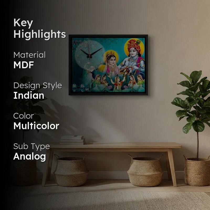 Krishva MDF Wall Clock media 2