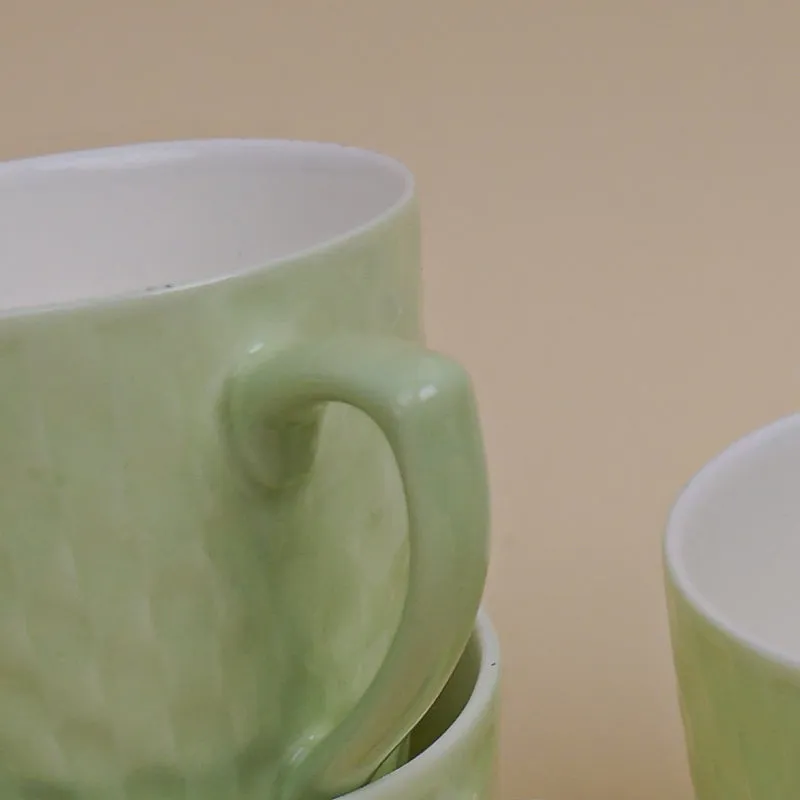 Arviya Porcelain Tea Cup (180 mL Each)/Green)- Set of Six media 5