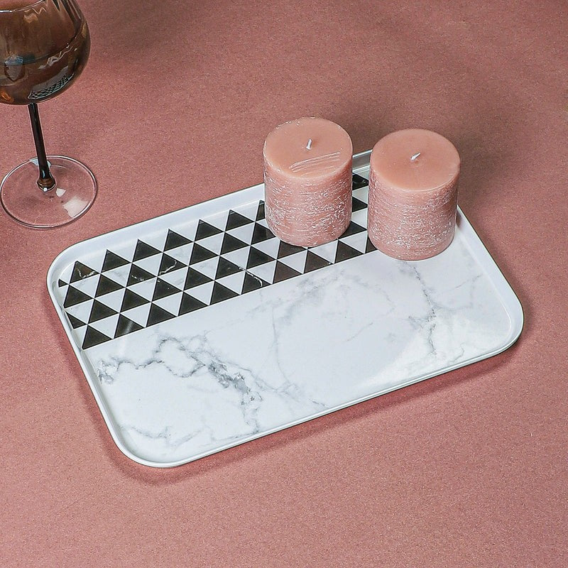Mivono Small Serving Tray - Black & White media 3
