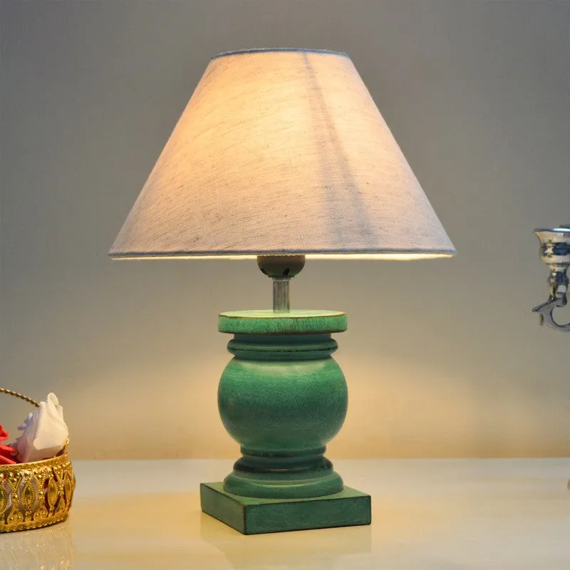 CleanFlare Wooden Table Lamp - White media 4
