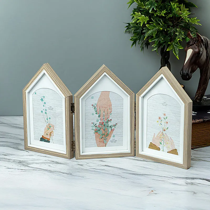 Memory Home Trio Photo Frame - Brown media 1
