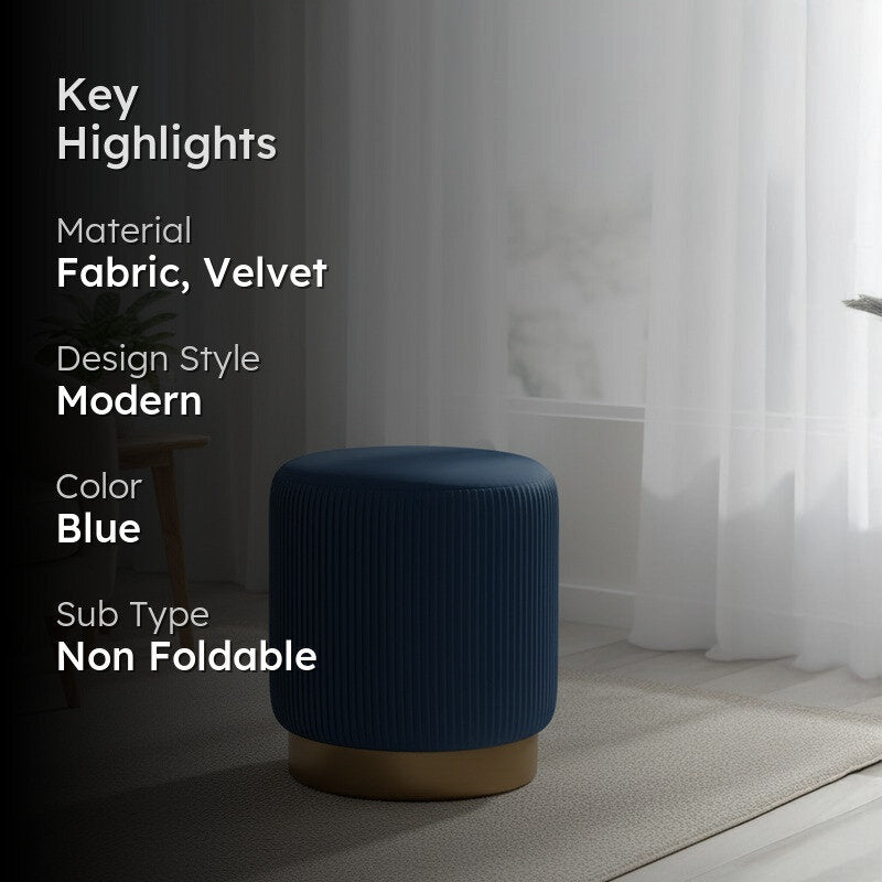 Lunaro Cushiq Ottoman - Blue media 2
