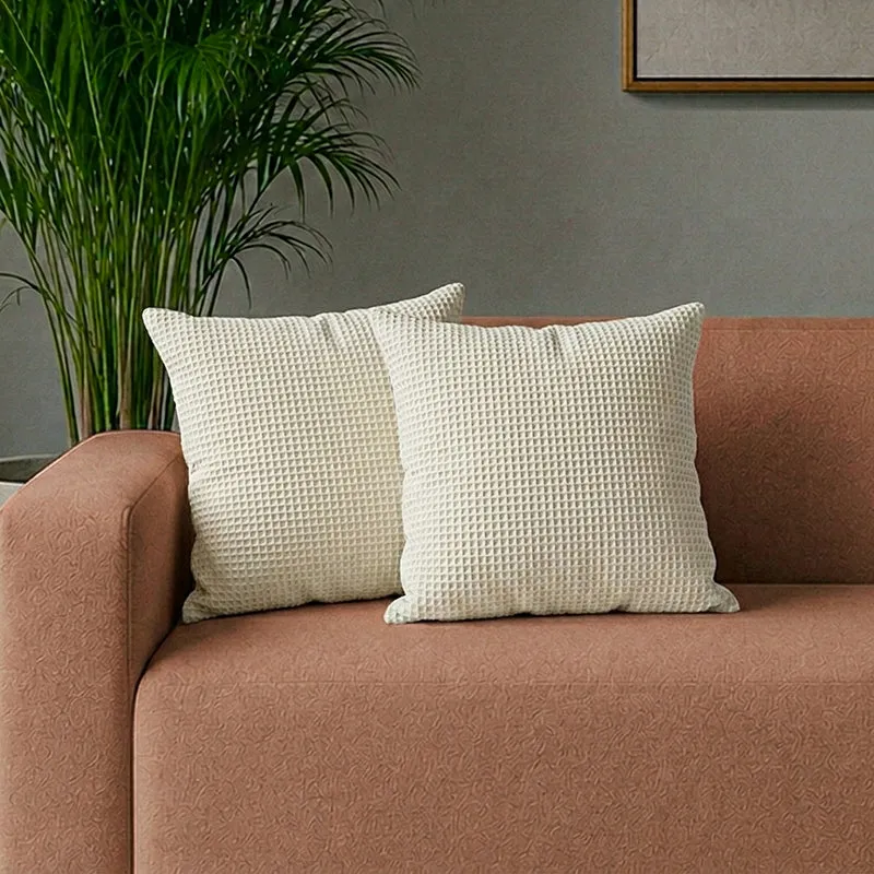Cozy Crewel Cotton Cushion Cover - Set Of Two media 1