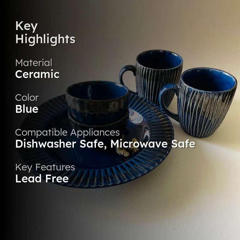 Flamina Dinner (Blue) - 5 Piece Set media 2