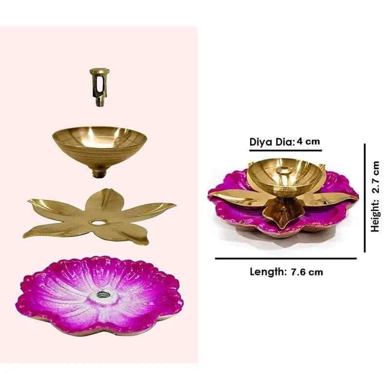 Padmaja Brass Diya - Set Of Two media 3