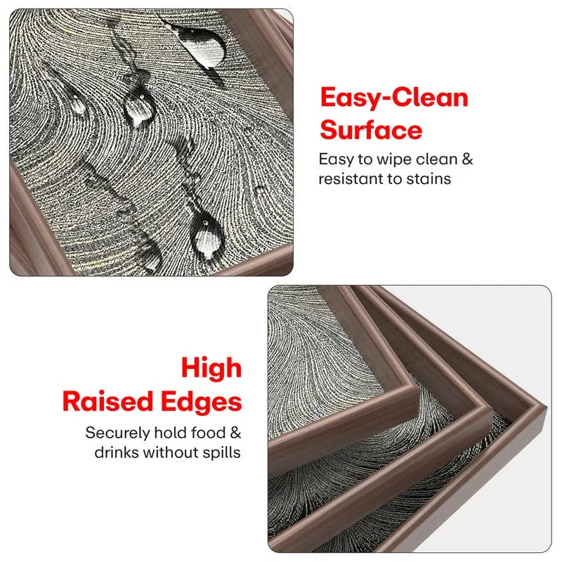 Rioware Decorative Rectangular Serving Tray - Set Of Three media 6