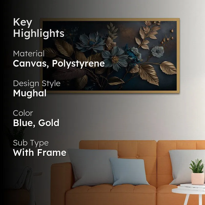 Leontina Floral Wall Painting With Frame media 2