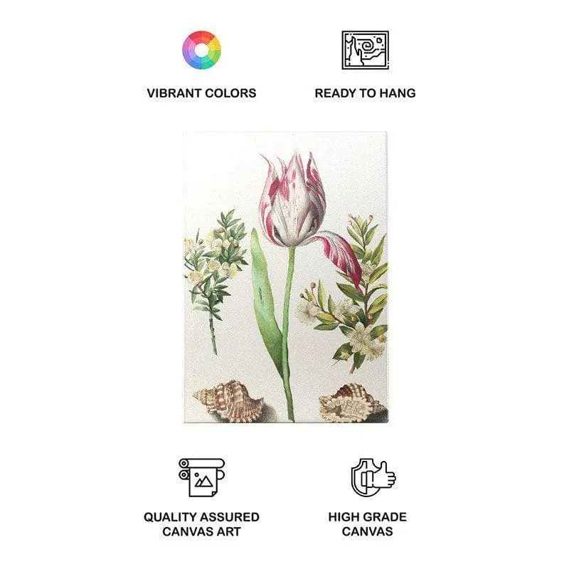 Branches of Myrtle and Shells Wall Painting - Gallery Wrap media 4