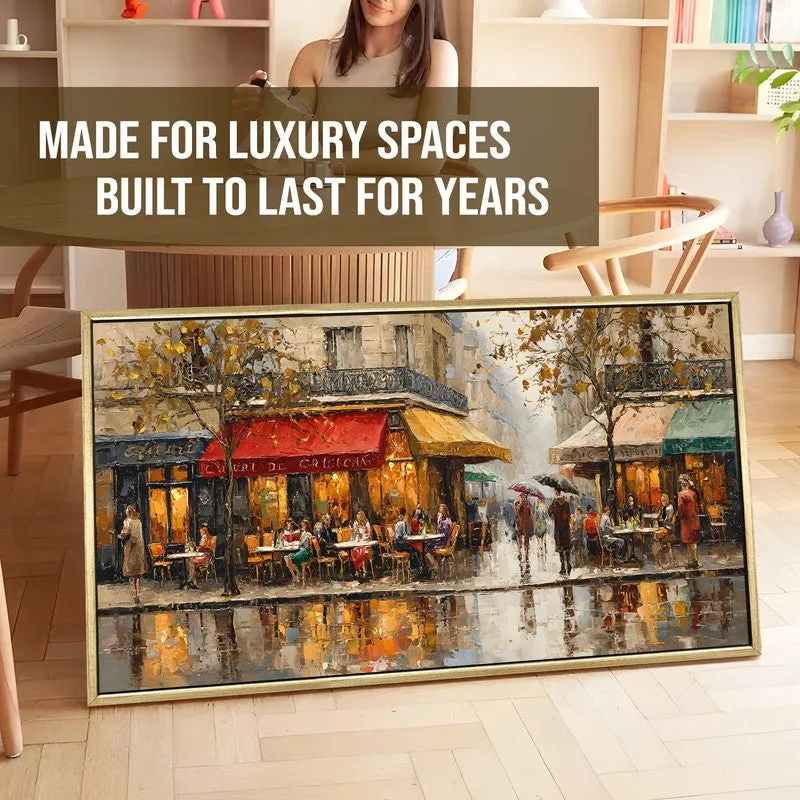 Wet Pavement Canvas Wall Painting With Frame media 5