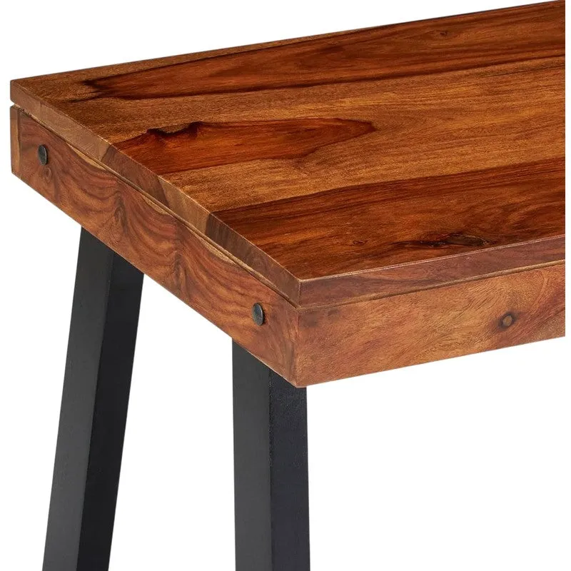 Xexon Sheesham Wooden Center Table - Brown media 8