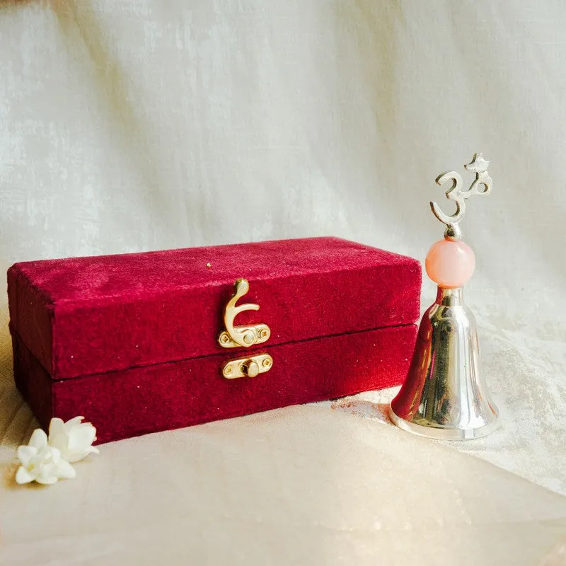 Mangala Dhvani German Silver Pooja Bell media 1