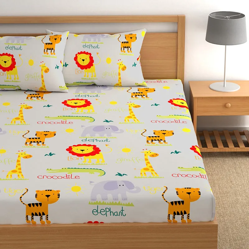 King Of Jungle Kids Microfiber Microfiber Bedsheet - 150 GSM media 3