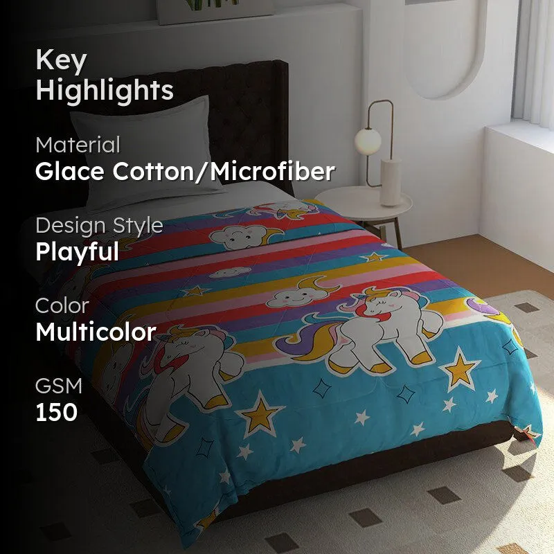 Unicorn Dreams Kids Comforter - 150 GSM media 2