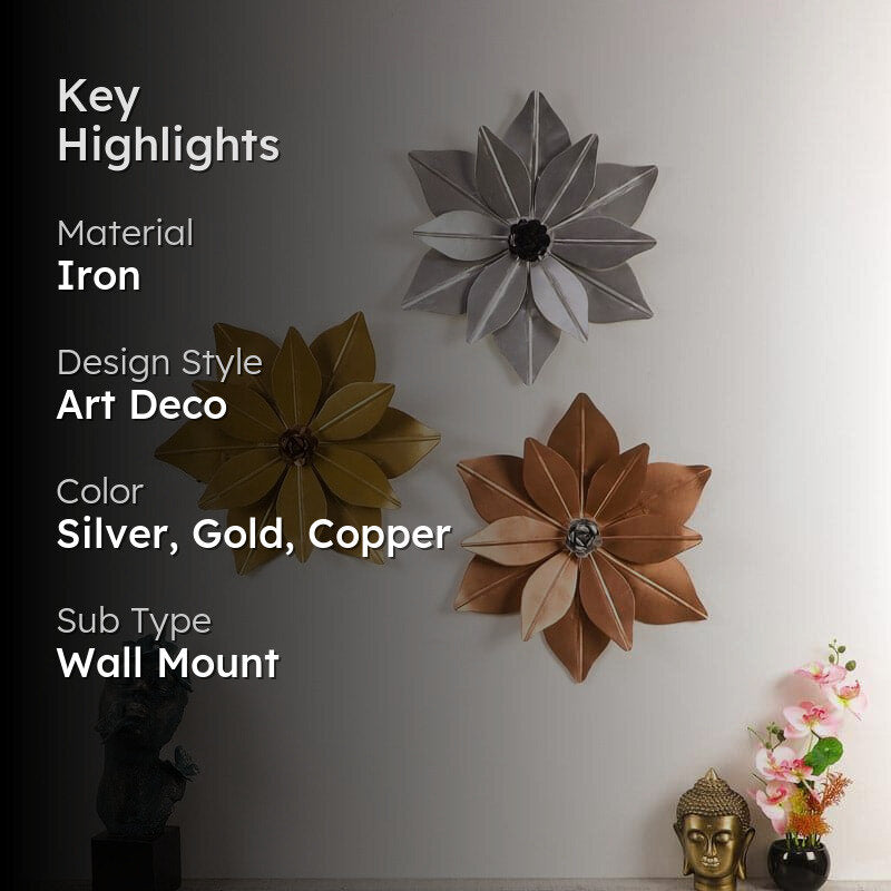 Florona Iron Wall Accent - Set Of Three media 2