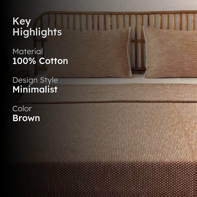 Vindhya Bedcover - Brown media 2