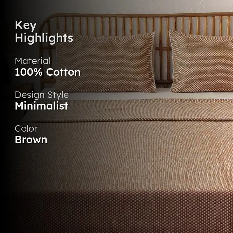 Vindhya Bedcover - Brown media 2