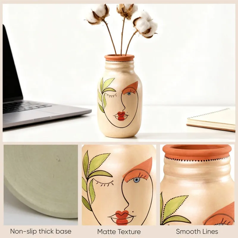 Painted Muse III Terracotta Vase media 7