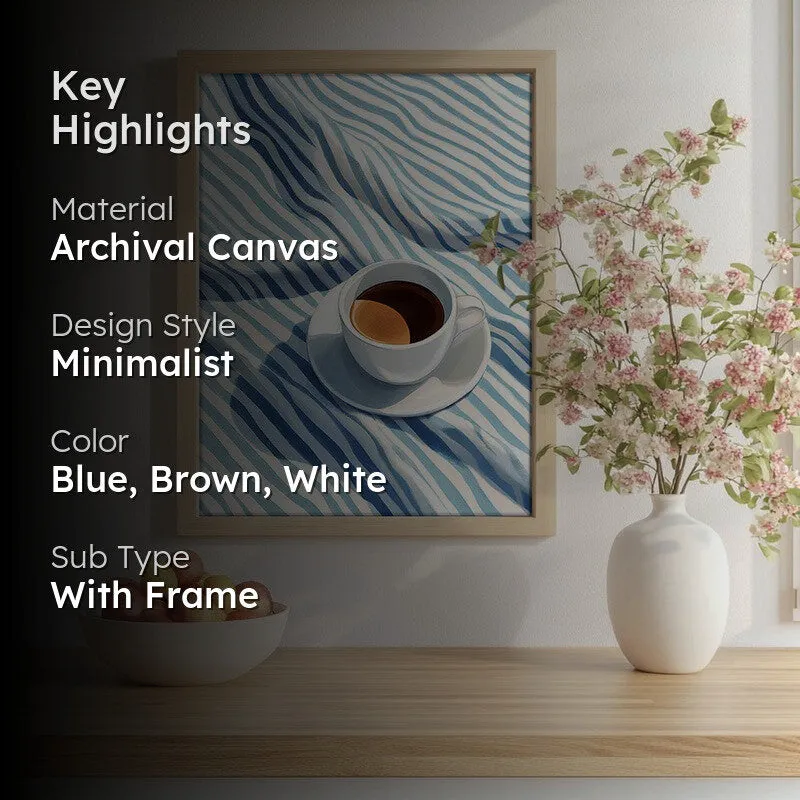 Coffee Couture Archival Canvas Wall Art - Brown media 2