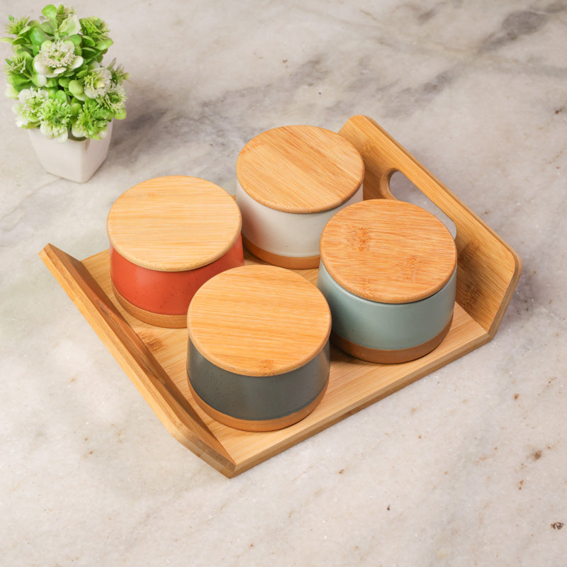 Forest Hue Dry Fruit Container - Five Piece Set media 4
