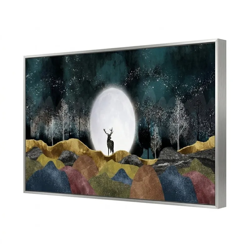 Midnight Meadow Canvas Wall Painting media 4
