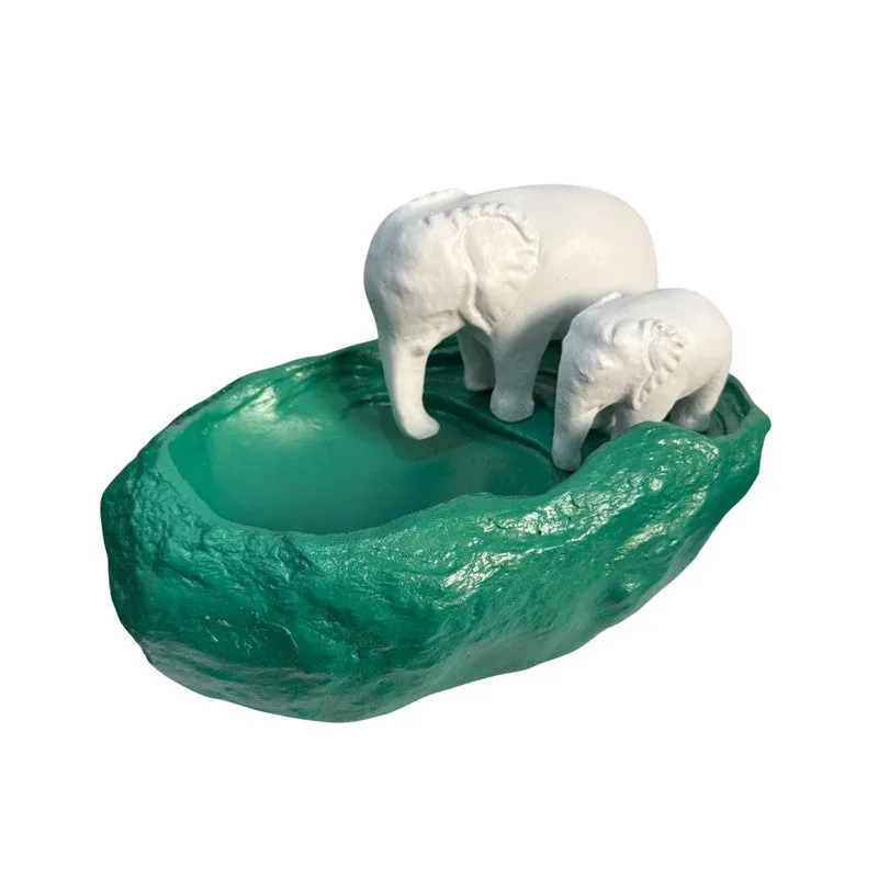 Elephant Family Decorative Resin Urli media 3