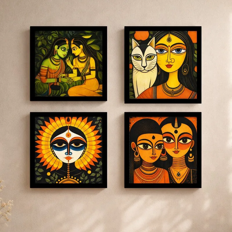 Divine Expressions Figurative Paper Wall Art - Set Of Four media 5