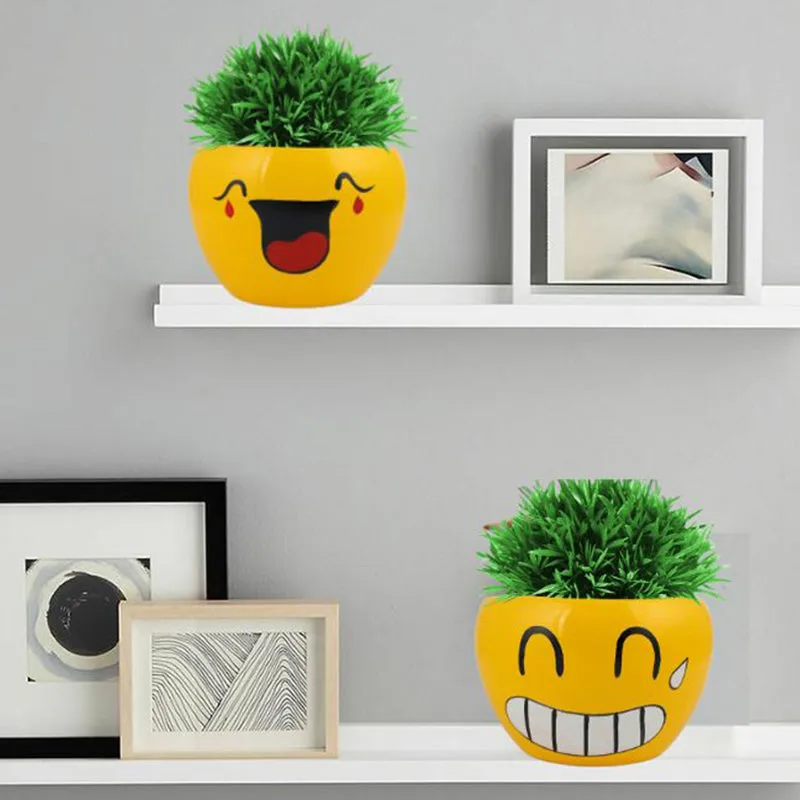Emoji Fun I Metal Planter - Set Of Two media 6