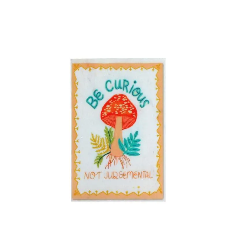Be Curious Mushroom Marble Wall Accent media 3